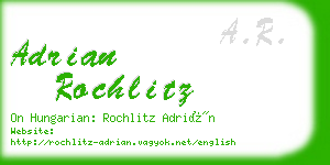 adrian rochlitz business card